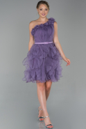 Short Lavender Evening Dress ABK1011