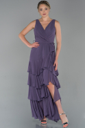 Long Lavender Chiffon Prom Gown ABU1747