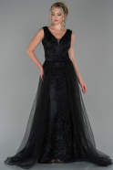 Long Black Dantelle Mermaid Prom Dress ABU1787