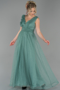 Long Turquoise Engagement Dress ABU1790