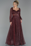 Long Burgundy Evening Dress ABU1793