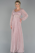 Long Powder Color Evening Dress ABU1793