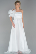 Long White Evening Dress ABU1795