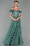 Long Turquoise Evening Dress ABU1669