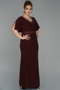 Long Burgundy Oversized Evening Dress ABU1806