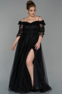 Black Long Oversized Evening Dress ABU1620