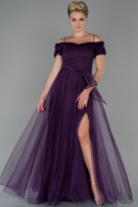 Long Purple Evening Dress ABU1814