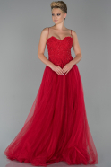 Red Long Evening Dress ABU1753