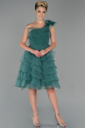 Short Turquoise Invitation Dress ABK1038