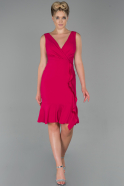 Short Fuchsia Invitation Dress ABK1041