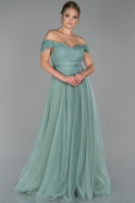 Turquoise Long Evening Dress ABU1585
