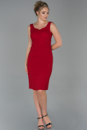Short Red Invitation Dress ABK1051