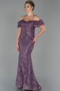 Long Lavender Dantelle Evening Dress ABU1832