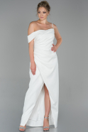 White Long Prom Gown ABU1717