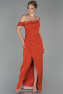 Orange Long Prom Gown ABU1717