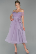 Midi Lila Invitation Dress ABK1054