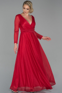 Long Red Engagement Dress ABU1833
