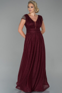 Long Burgundy Evening Dress ABU1825