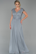 Long Grey Evening Dress ABU1825