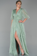 Turquoise Long Evening Dress ABU1604