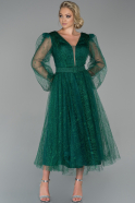 Emerald Green Midi Night Dress ABK984