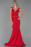 Red Long Evening Dress ABU1693