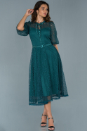 Emerald Green Short Dantelle Invitation Dress ABK983