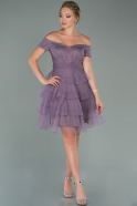 Lavender Short Evening Dress ABK974