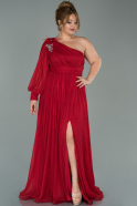 Long Red Plus Size Evening Dress ABU1844