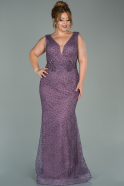Long Lavender Oversized Evening Dress ABU1859