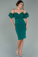 Emerald Green Short Night Dress ABK1000