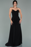 Long Black Chiffon Prom Gown ABU1897