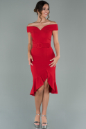Red Short Invitation Dress ABK934