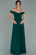 Emerald Green Long Chiffon Evening Dress ABU1657
