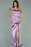 Lavender Long Satin Evening Dress ABU1885