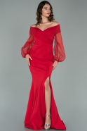 Red Long Evening Dress ABU1819
