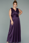 Long Purple Oversized Evening Dress ABU1907