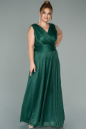 Long Emerald Green Oversized Evening Dress ABU1907