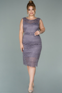 Short Lavender Dantelle Oversized Evening Dress ABK1099