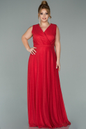 Red Long Oversized Evening Dress ABU1762