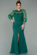 Emerald Green Long Evening Dress ABU1884