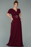 Long Burgundy Oversized Evening Dress ABU1904