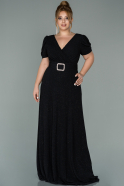 Long Black Oversized Evening Dress ABU1904