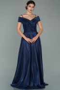 Long Navy Blue Evening Dress ABU1923
