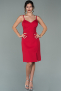 Short Red Invitation Dress ABK1116