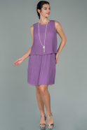 Lavender Short Invitation Dress ABK782