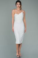 Short White Night Dress ABK1126