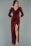 Long Burgundy Evening Dress ABU1950