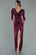 Long Plum Evening Dress ABU1950