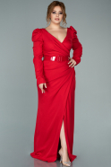 Long Red Plus Size Evening Dress ABU1924